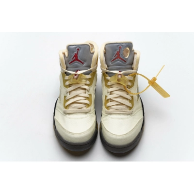 PKGoden Jordan 5 Retro OFF-WHITE Sail DH8565-100 02