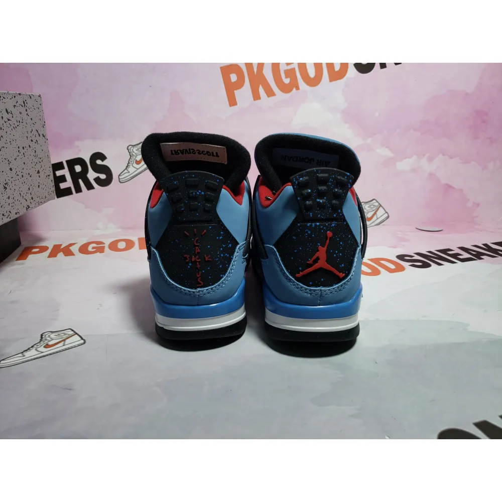 PKGoden Jordan 4 Retro Travis Scott Cactus Jack 308497-406