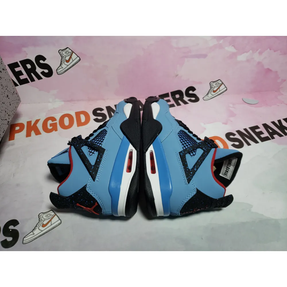 PKGoden Jordan 4 Retro Travis Scott Cactus Jack 308497-406