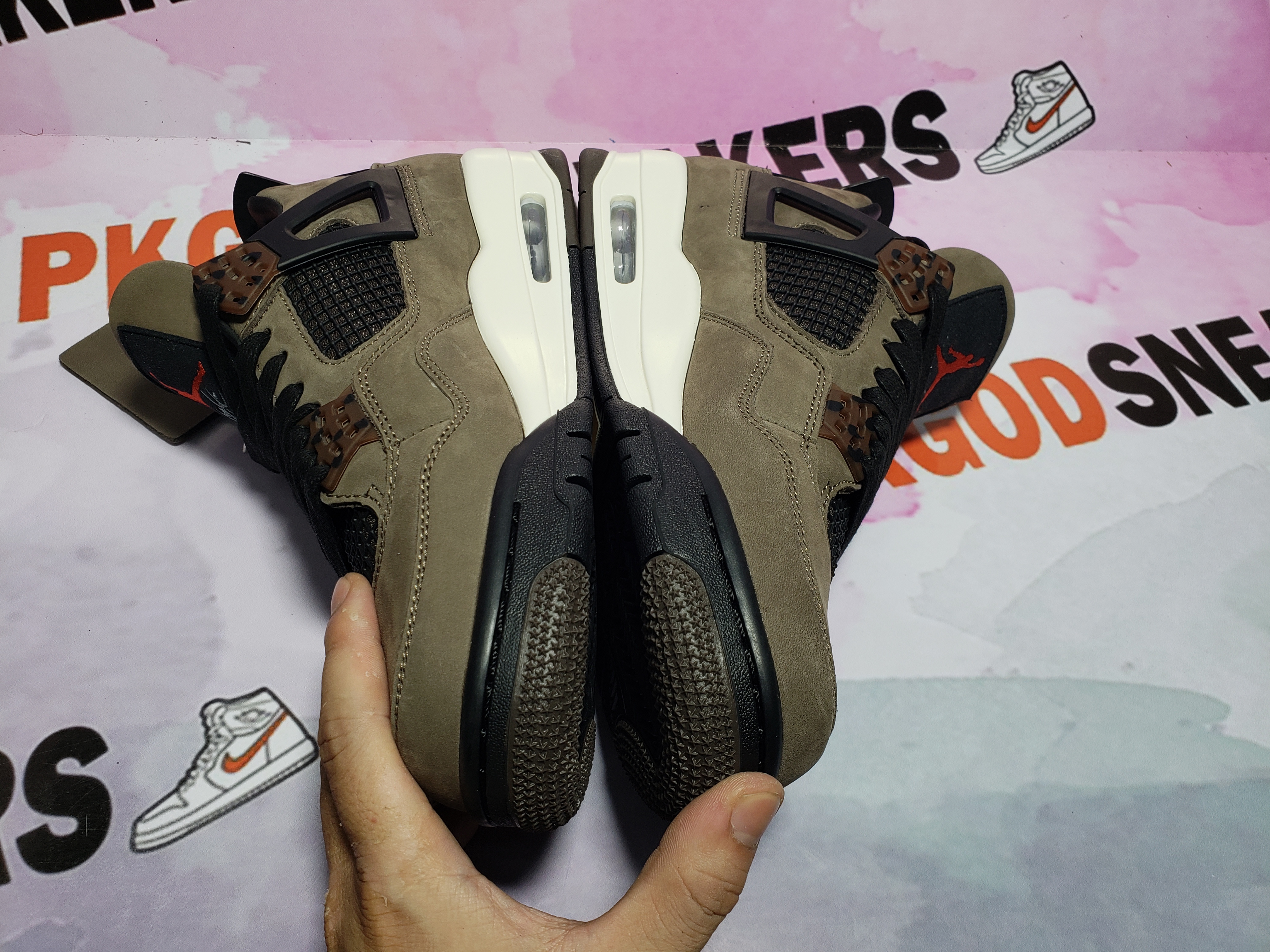 PKGoden Jordan 4 Retro Travis Scott Brown AJ4-882335