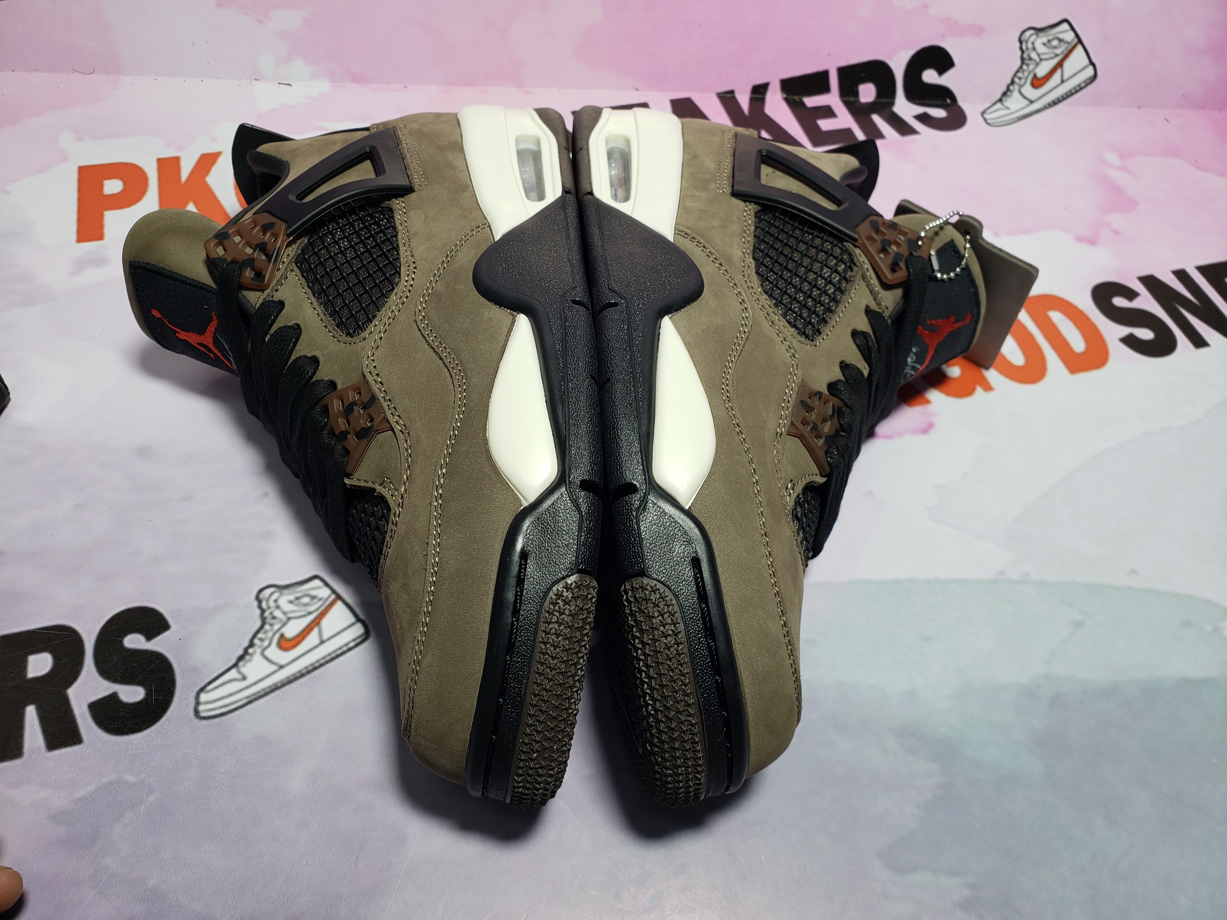 PKGoden Jordan 4 Retro Travis Scott Brown AJ4-882335