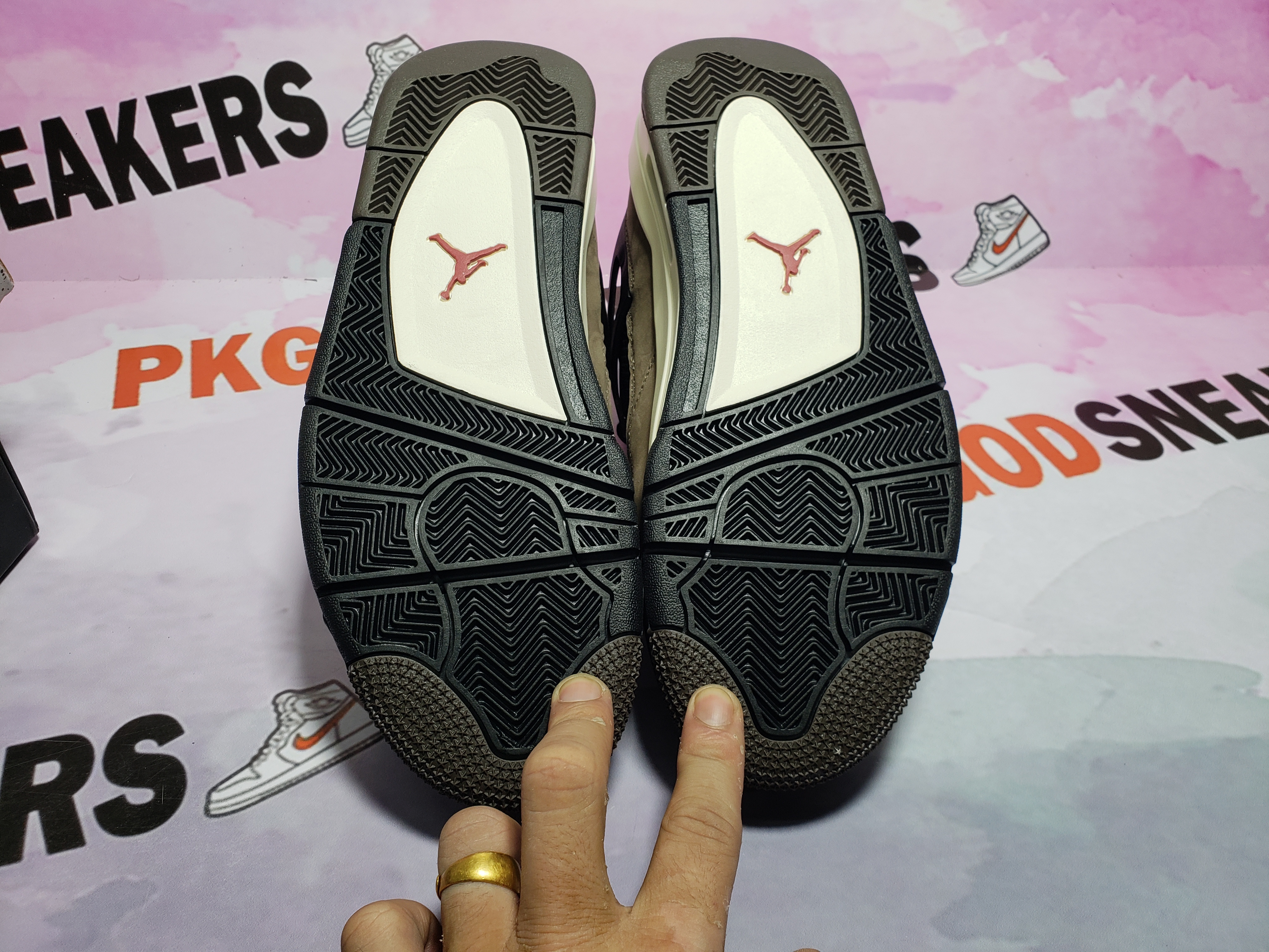 PKGoden Jordan 4 Retro Travis Scott Brown AJ4-882335