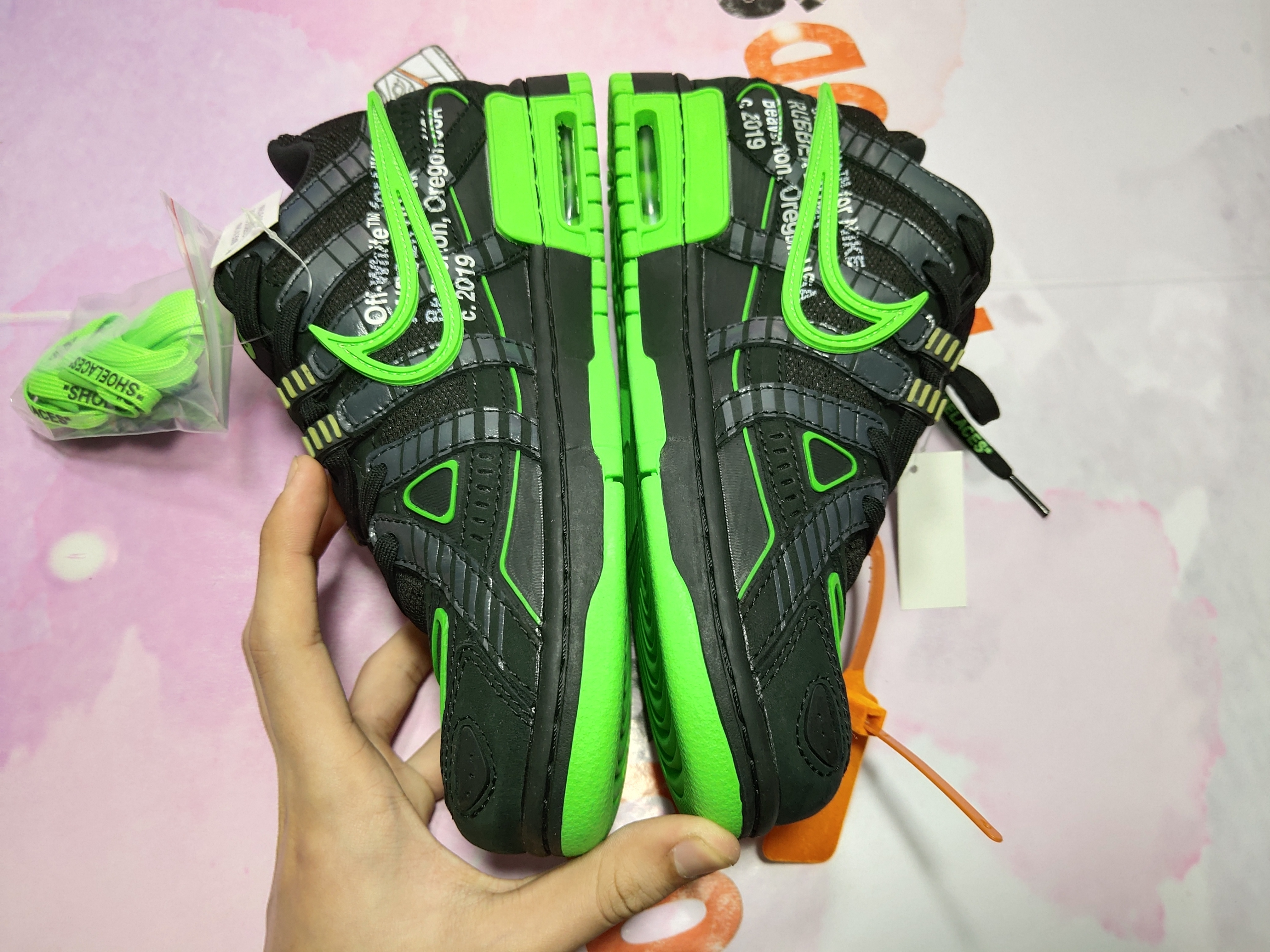 PKGoden Air Rubber Dunk Off-White Green Strike CU6015-001