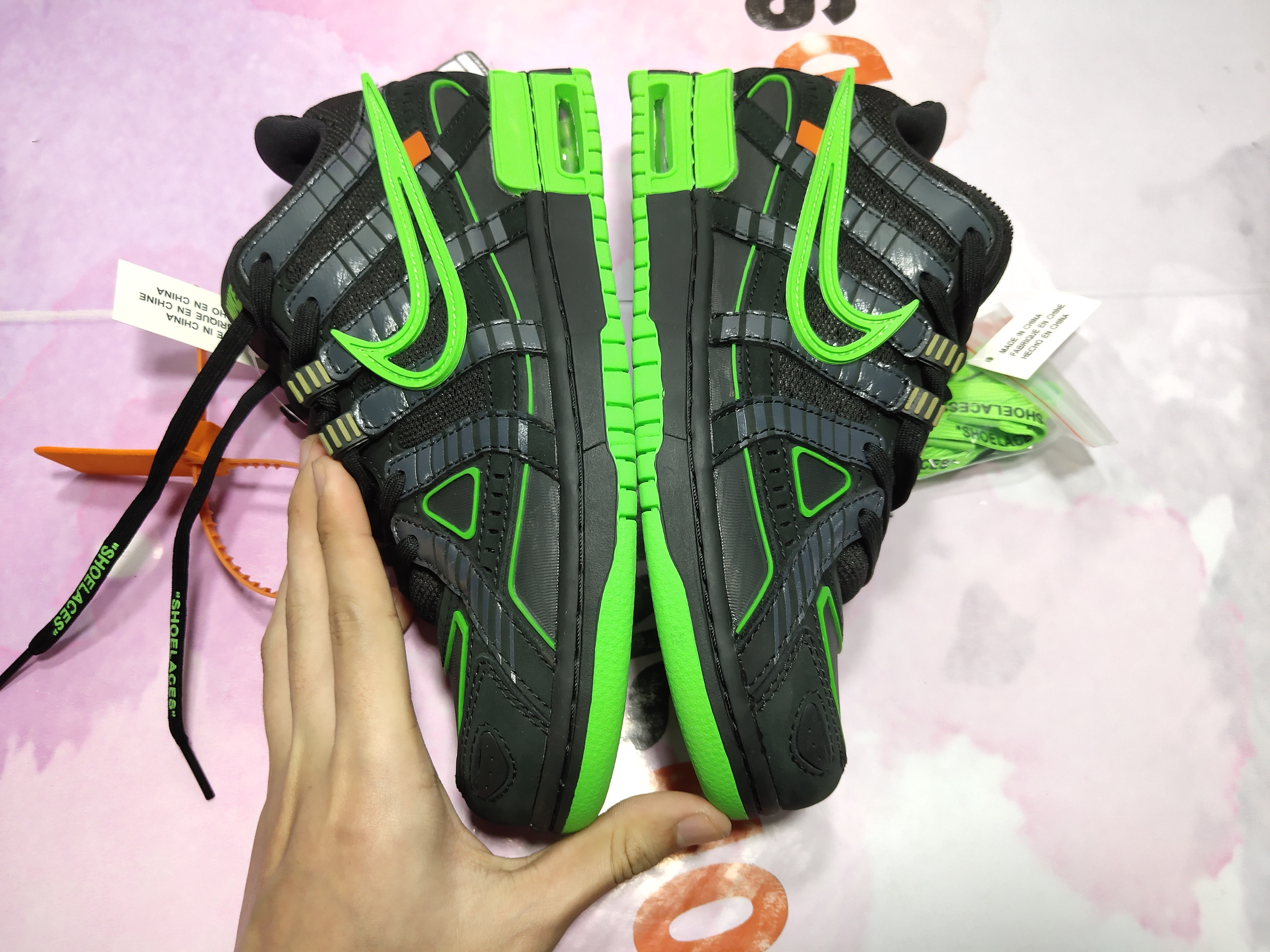 PKGoden Air Rubber Dunk Off-White Green Strike CU6015-001