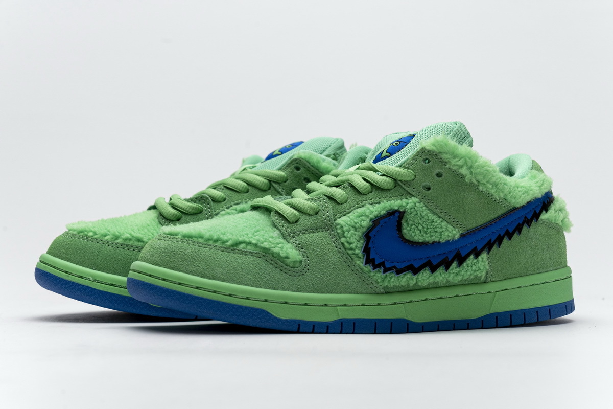 PKGoden SB Dunk Low Grateful Dead Bears Green CJ5378-300