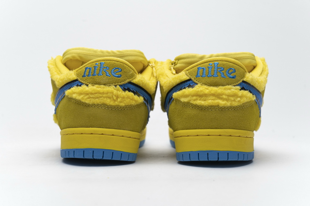 PKGoden SB Dunk Low Grateful Dead Bears Opti Yellow CJ5378-700