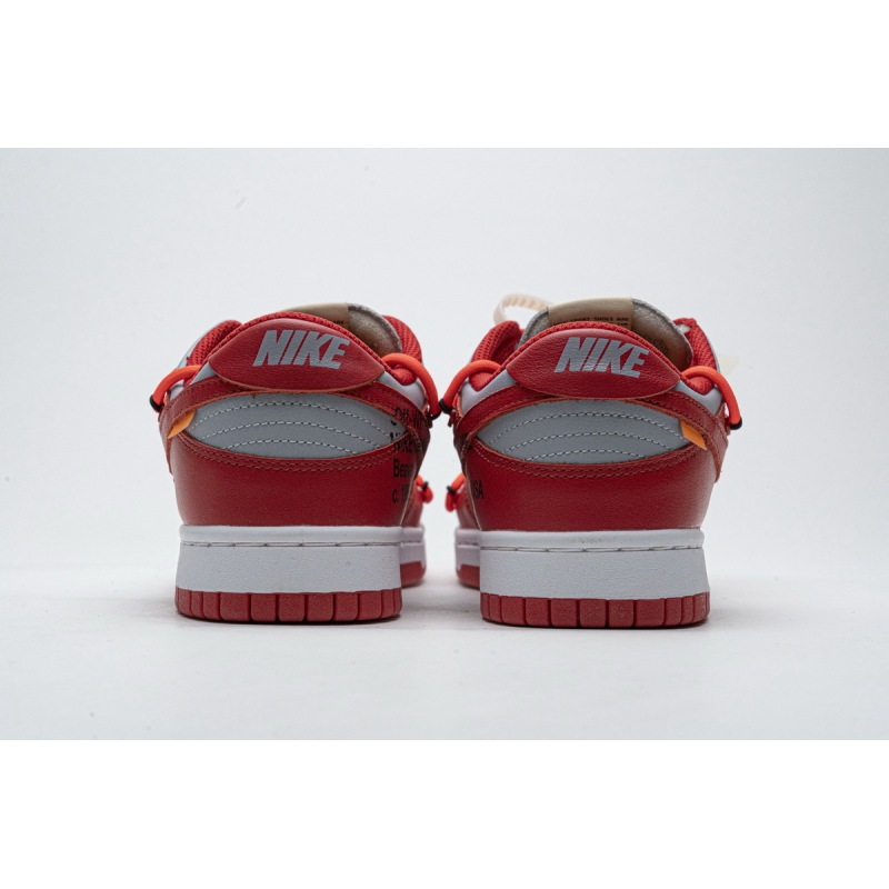 PKGoden SB Dunk Low Off-White University Red CT0856-600