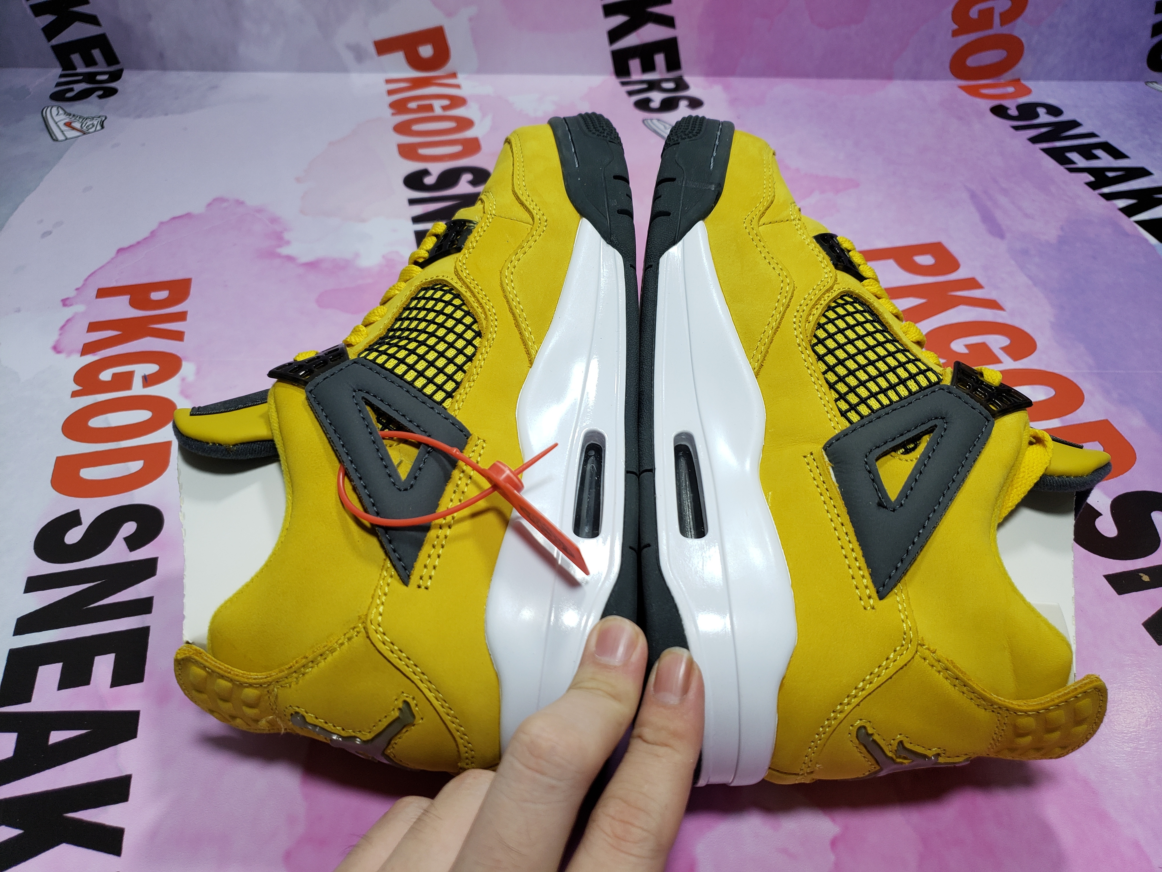 PKGoden Jordan 4 Retro Lightning 314254-702