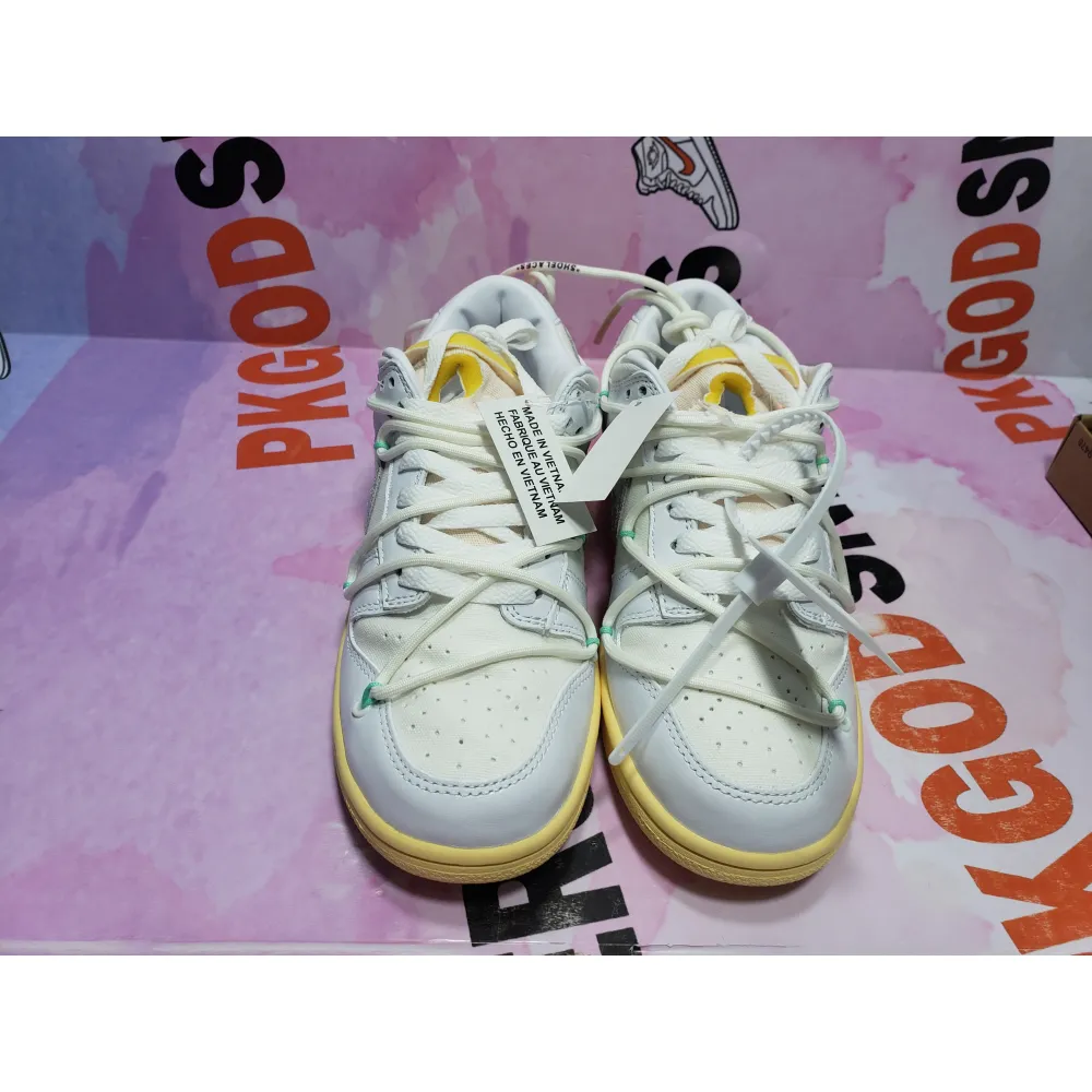 PKGoden Dunk Low Off-White Lot 1 DM1602-127