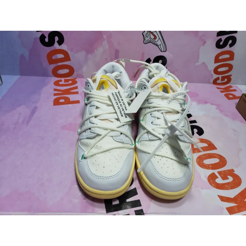 PKGoden Dunk Low Off-White Lot 1 DM1602-127