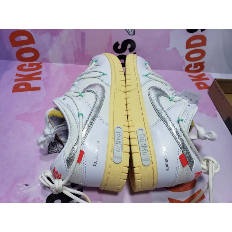 PKGoden Dunk Low Off-White Lot 1 DM1602-127