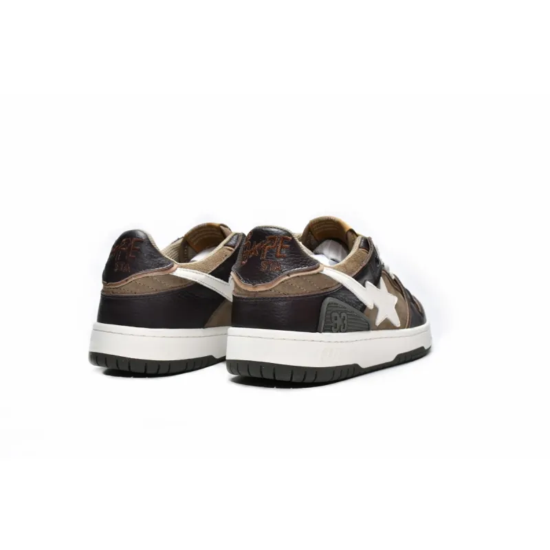 PKGoden A Bathing Ape Bape SK8 Sta Brown Ivory  001FWH801013_BEI_A