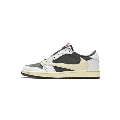 PKGoden Jordan 1 Low White Brown Barb x Travis Scott DM7866-162 01