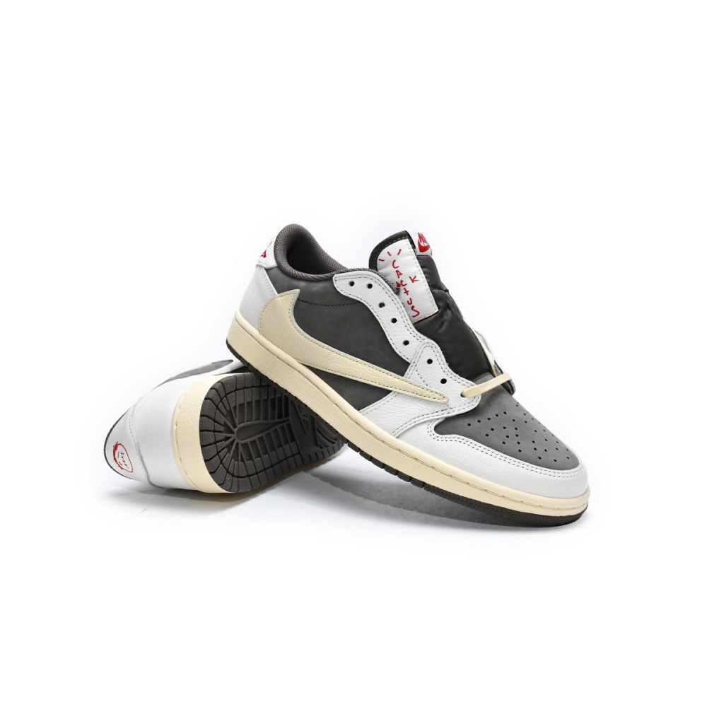 PKGoden Jordan 1 Low White Brown Barb x Travis Scott DM7866-162