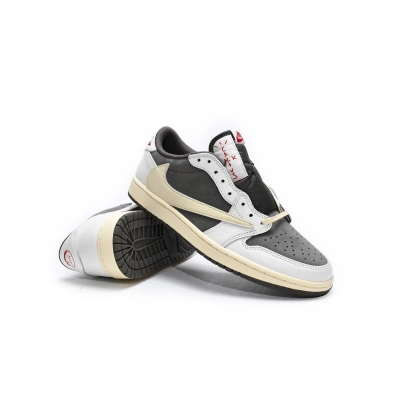 PKGoden Jordan 1 Low White Brown Barb x Travis Scott DM7866-162 02