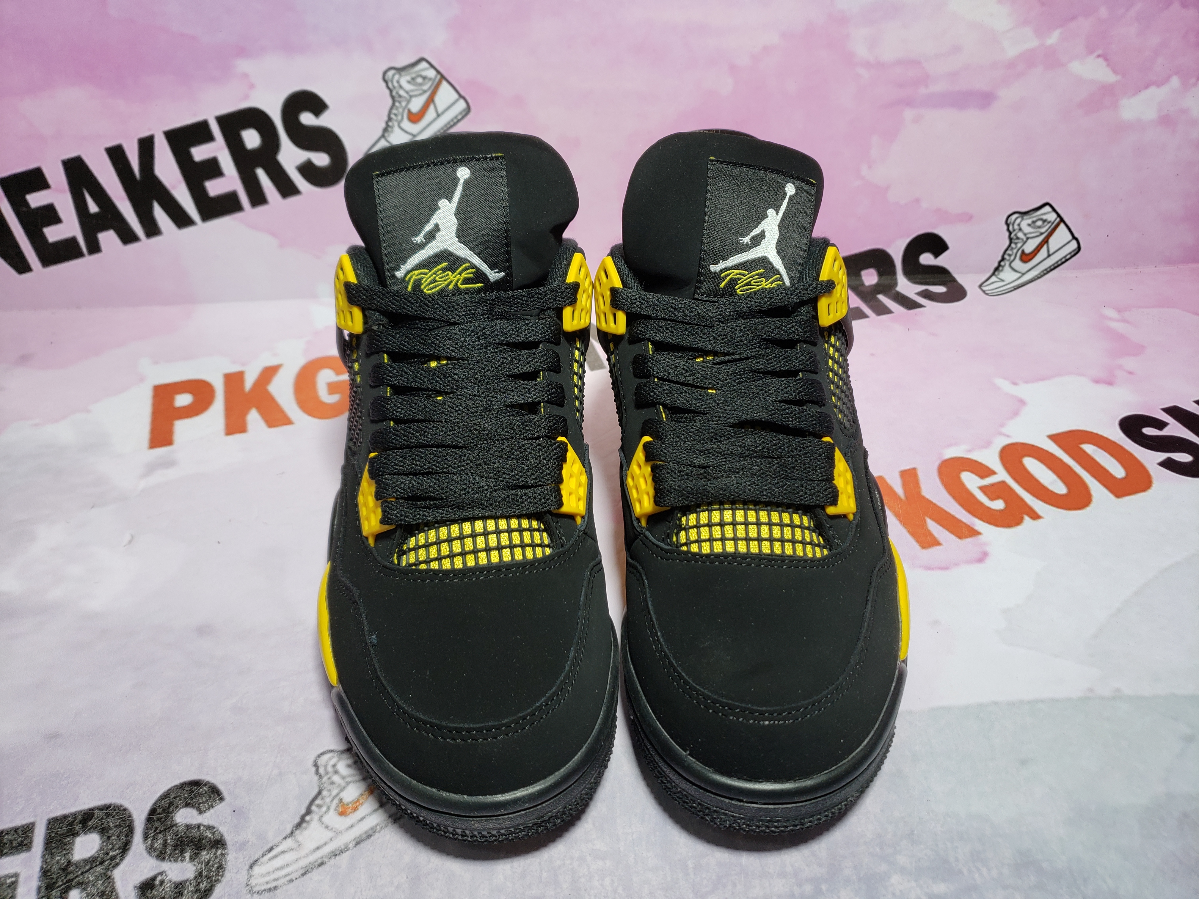 PKGoden Jordan 4 Retro Thunder 308497-008