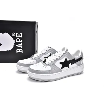 PKGoden A Bathing Ape Bape Sta Low Grey Black 1H70-291-002 02