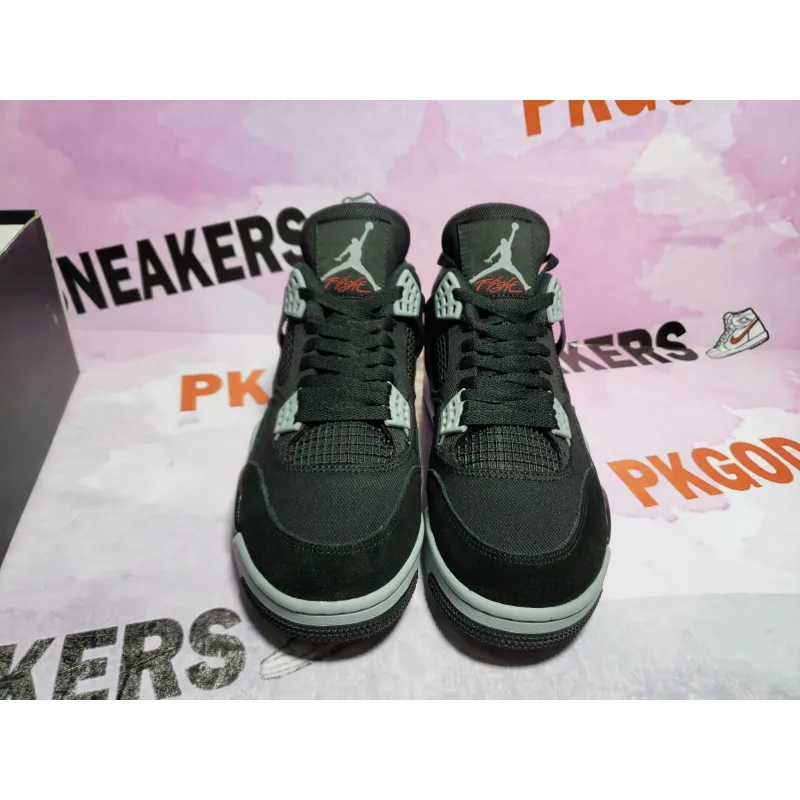 PKGoden Jordan 4 Retro Black Canvas DH7138-006