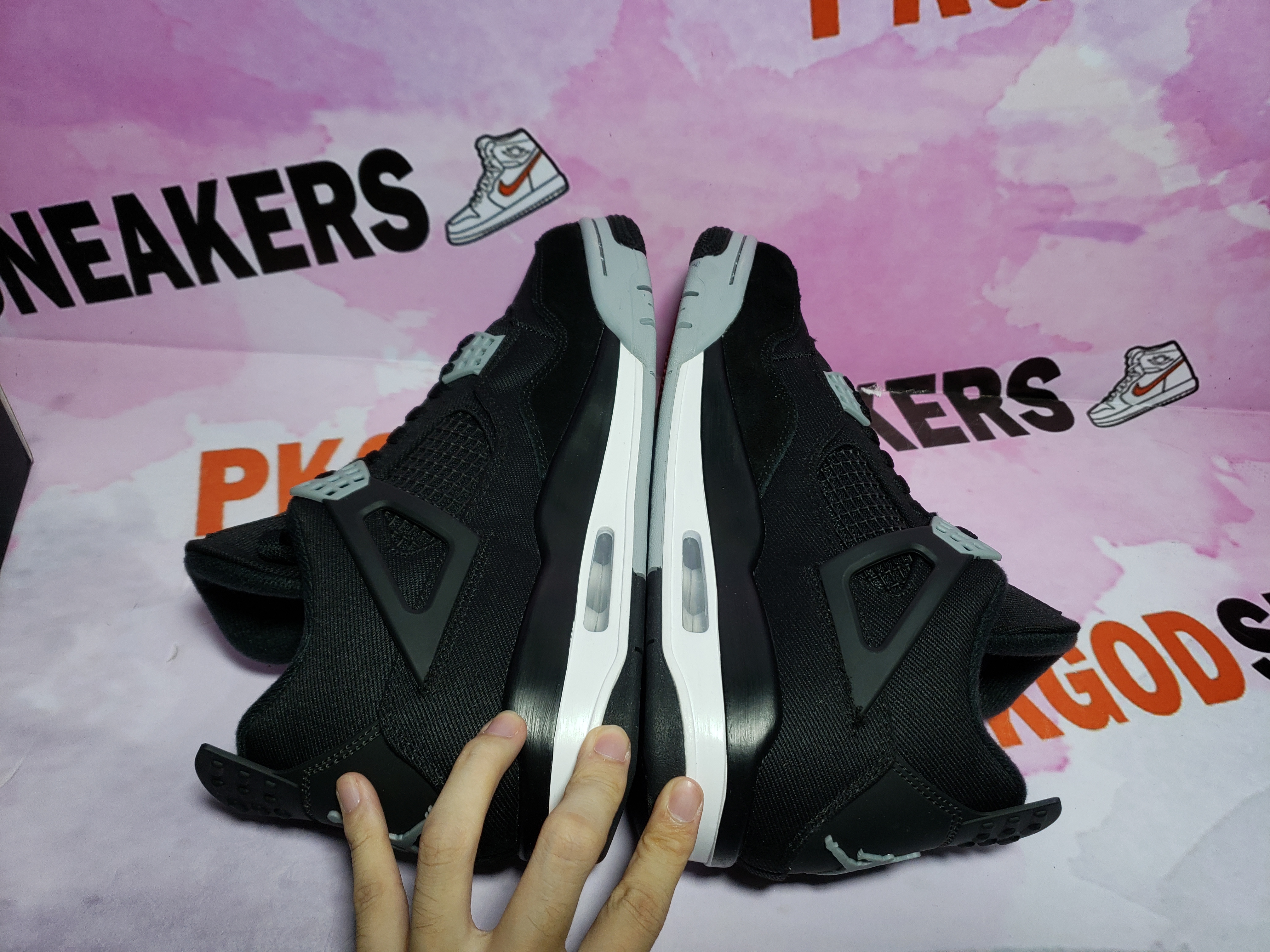 PKGoden Jordan 4 Retro Black Canvas DH7138-006