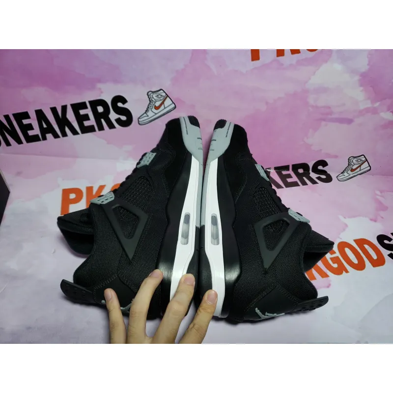 PKGoden Jordan 4 Retro Black Canvas DH7138-006