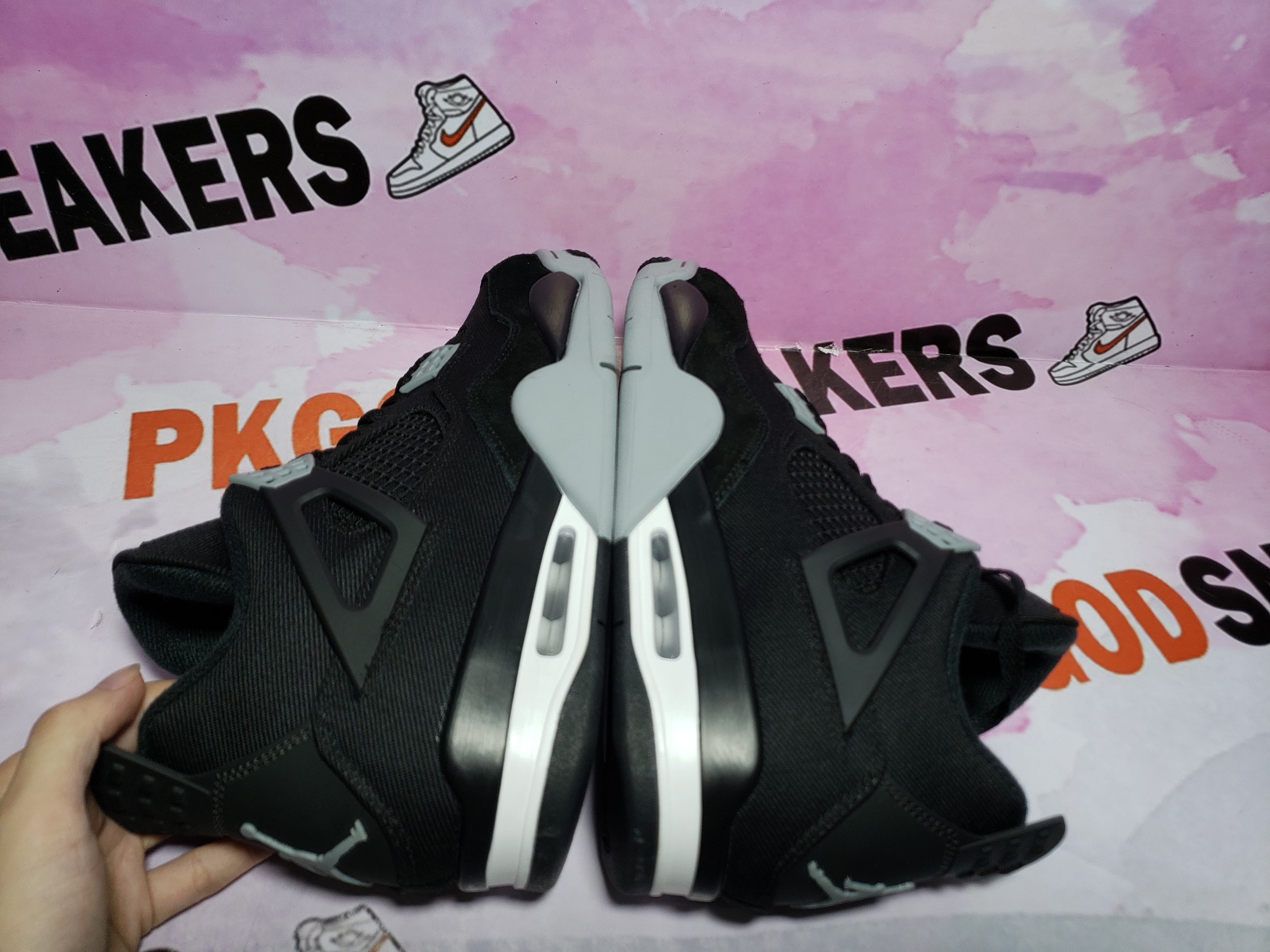 PKGoden Jordan 4 Retro Black Canvas DH7138-006