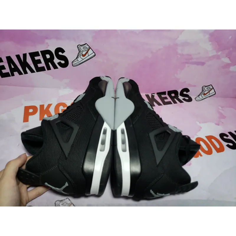 PKGoden Jordan 4 Retro Black Canvas DH7138-006