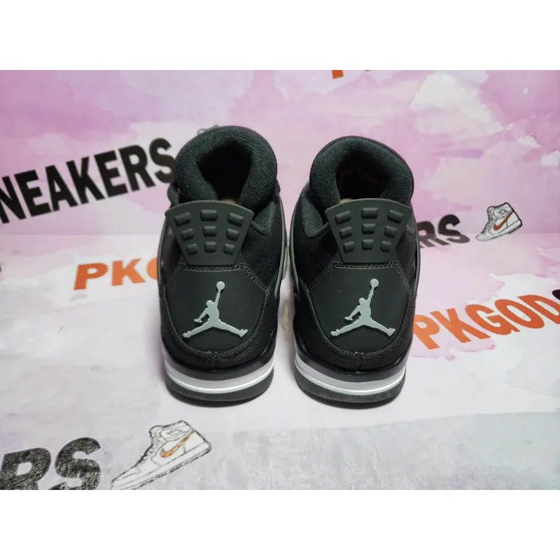 PKGoden Jordan 4 Retro Black Canvas DH7138-006