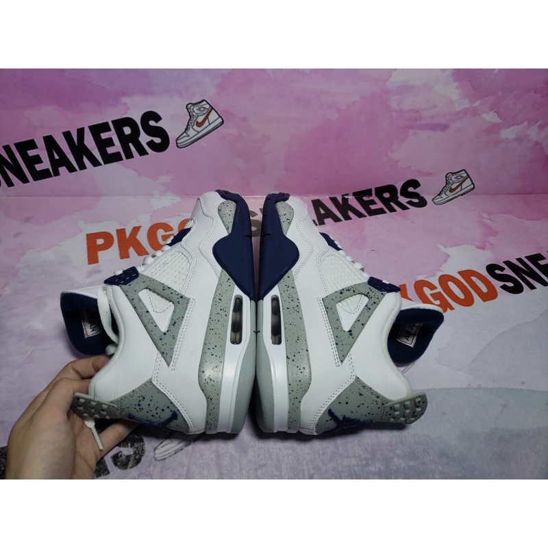 PKGoden Jordan 4 Retro White Midnight Navy DH6927-140