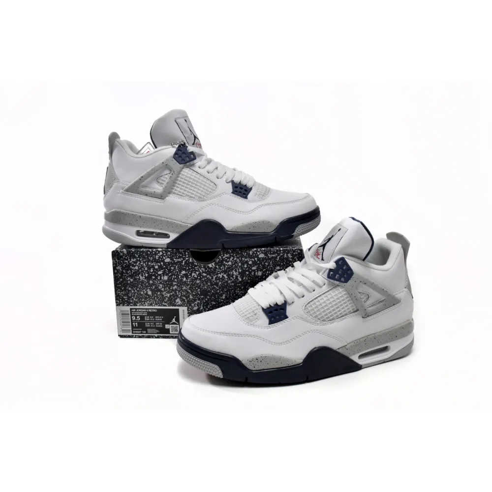 og Jordan 4 Retro White Midnight Navy DH6927-140