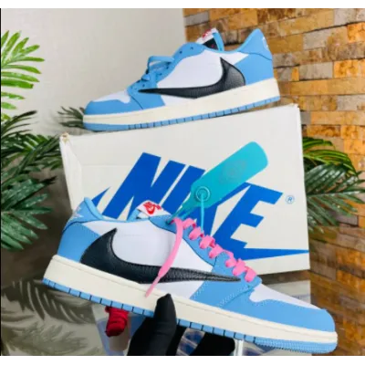 PKGoden Jordan 1 Low x Travis Scott Unc Blue 01