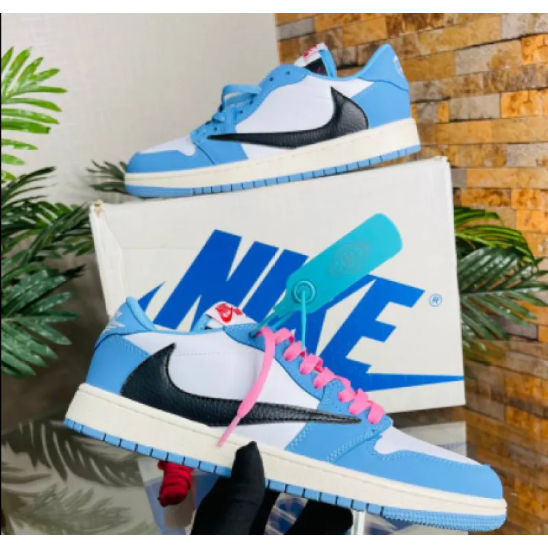 PKGoden Jordan 1 Low x Travis Scott Unc Blue