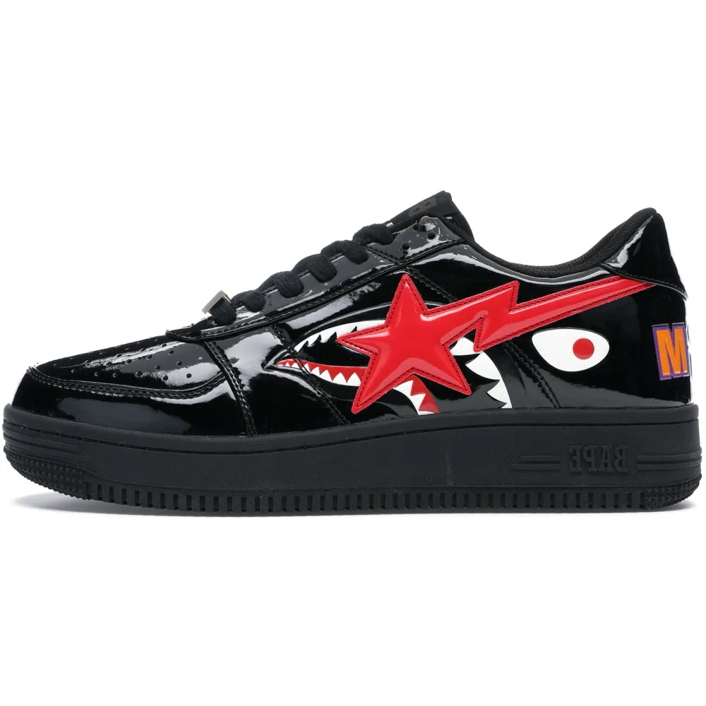 PKGoden A Bathing Ape Bape Sta Low Shark Black 1H30-191-012-BLK