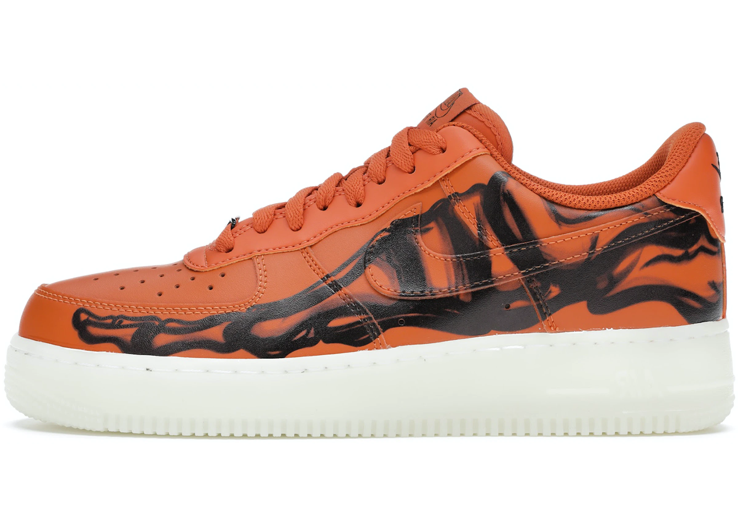 PKGoden Air Force 1 Low Orange Skeleton Halloween (2020) CU8067-800