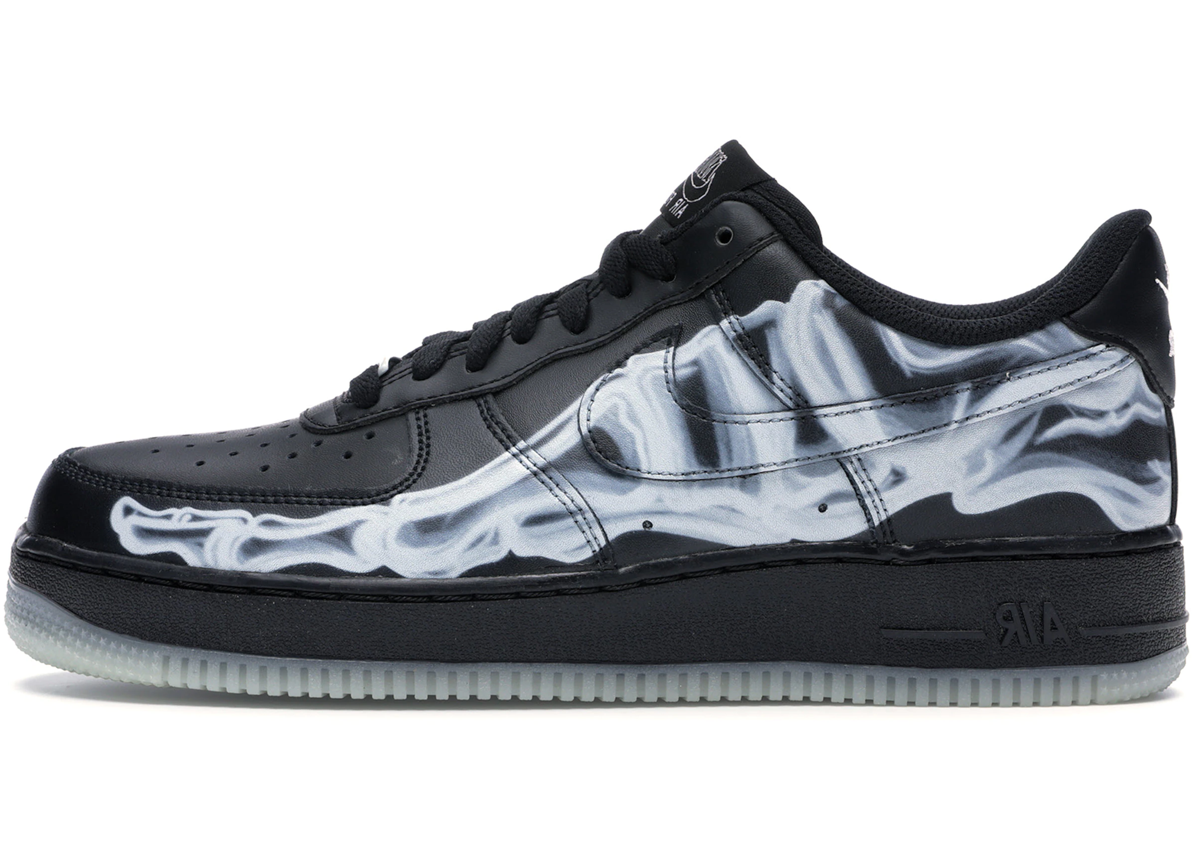 PKGoden Air Force 1 Low Black Skeleton Halloween (2019)  BQ7541 001
