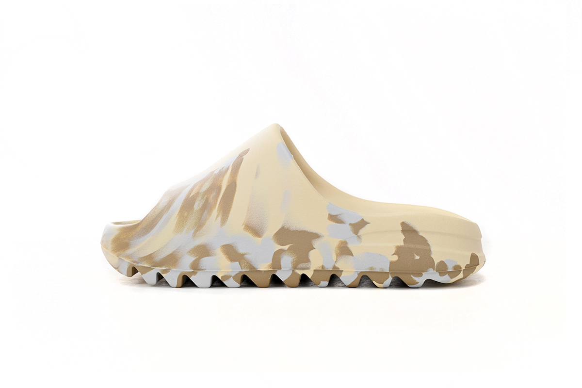 og Yeezy Slide Enflame Oil Painting White Yellow GW1932