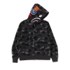 BAPE Color Camo Shark Full Zip Hoodie Black 1J20 115 003
