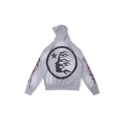 Hellstar Hoodie Flame Grey 02