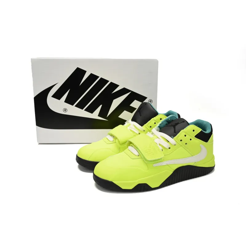 PKGoden Travis Scott x Jordan Cut The Check Nice Kicks Fluorescent Green FZ8117-309