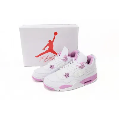 【Free Shipping】 PKGoden Jordan 4 White Pink CT8527-116 02