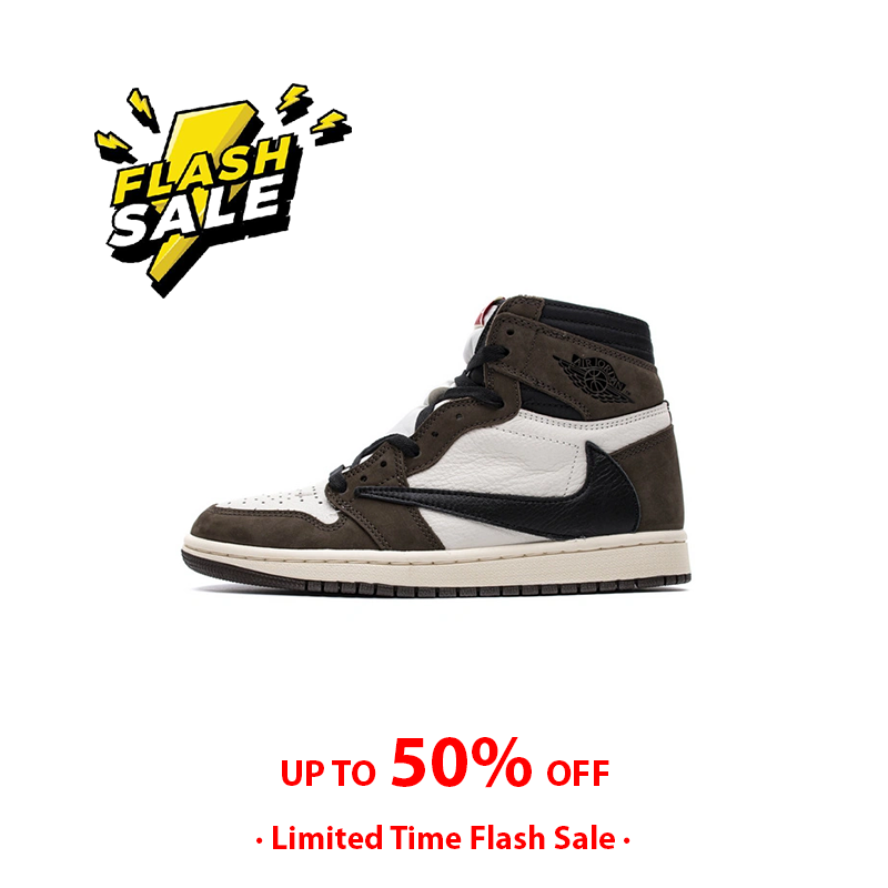 🔥Flash Sale 99$🔥PKGoden Jordan 1 Retro High Travis Scott CD4487-100