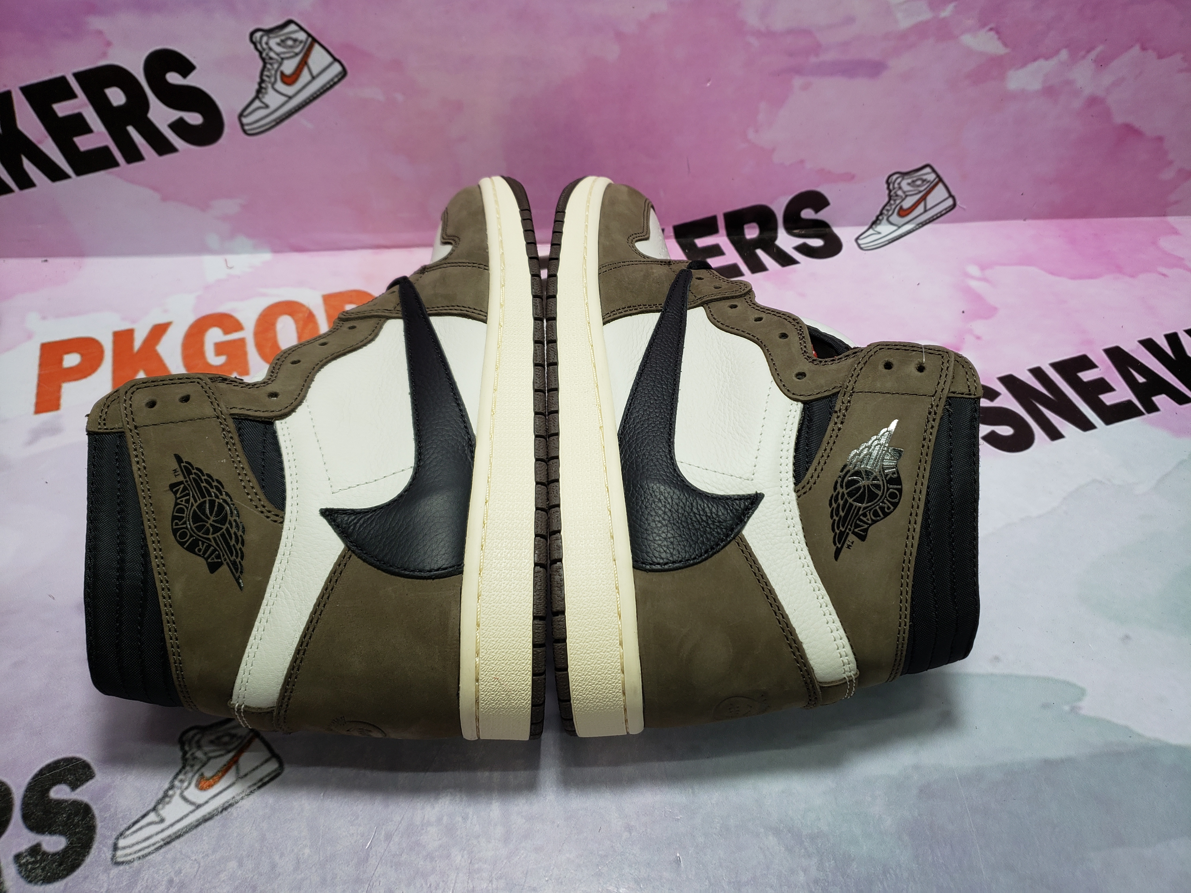 🔥Flash Sale 99$🔥PKGoden Jordan 1 Retro High Travis Scott CD4487-100