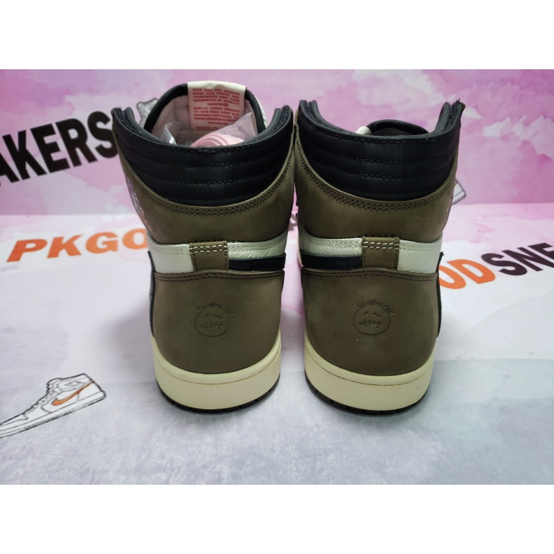🔥Flash Sale 99$🔥PKGoden Jordan 1 Retro High Travis Scott CD4487-100