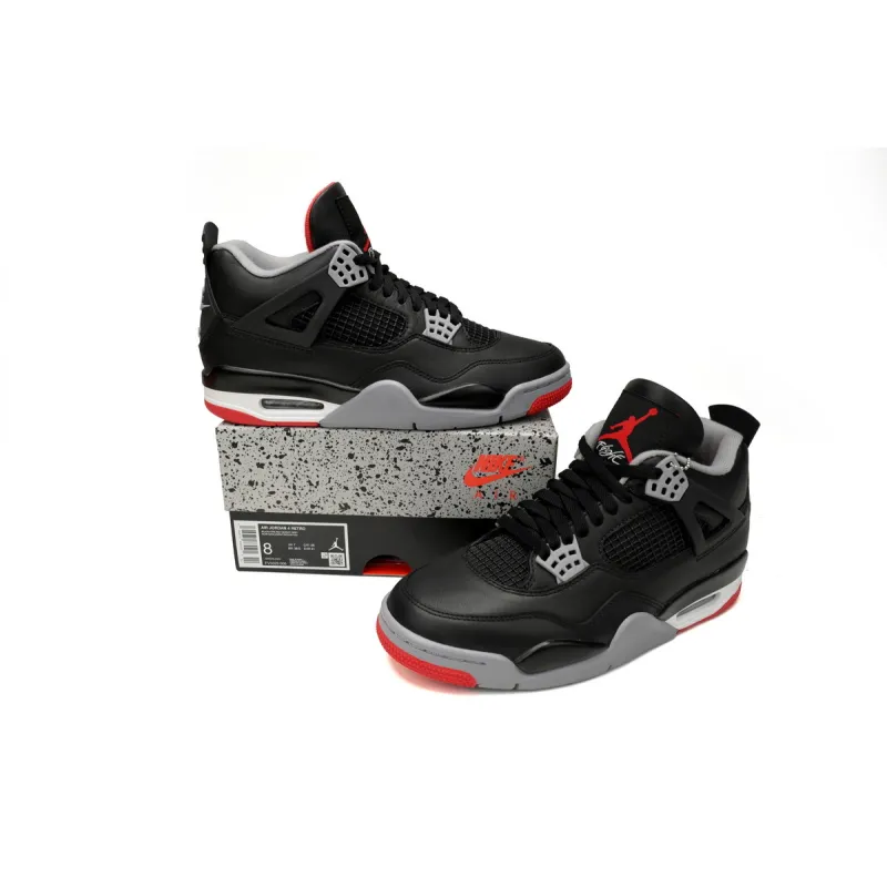 【Flash Sales】 PKGoden Jordan 4 Retro Bred Reimagined,FV5029-006