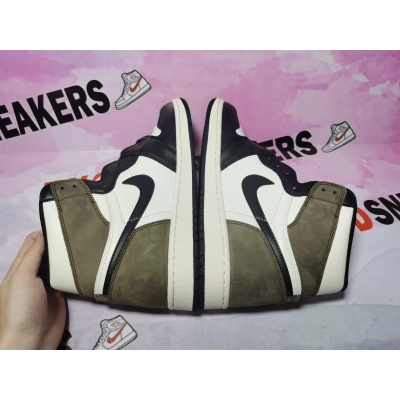 🔥Flash Sale 99$🔥PKGoden Jordan 1 Retro High Dark Mocha 555088-105 02