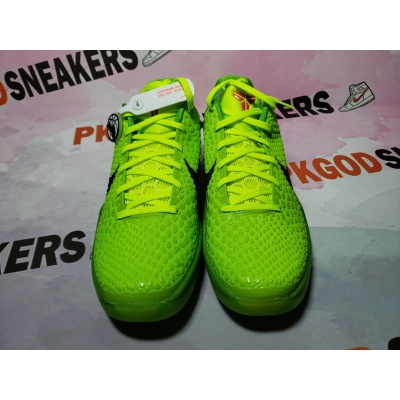 🔥Flash Sale 99$🔥 PKGoden Kobe 6 Protro Grinch (2020) CW2190-300 02