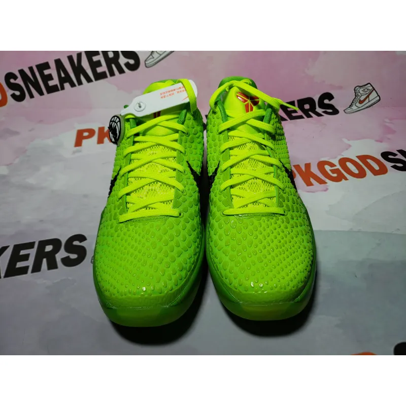🔥Flash Sale 99$🔥 PKGoden Kobe 6 Protro Grinch (2020) CW2190-300