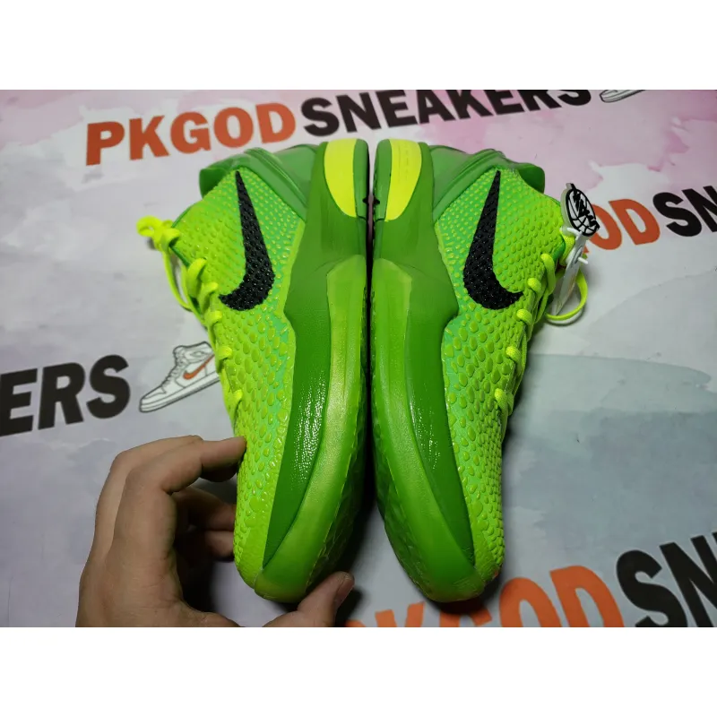 🔥Flash Sale 99$🔥 PKGoden Kobe 6 Protro Grinch (2020) CW2190-300