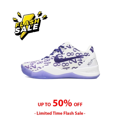 🔥Flash Sale 99$🔥 PKGoden Kobe 8 Protro “White Court Purple” FQ3549-191 01