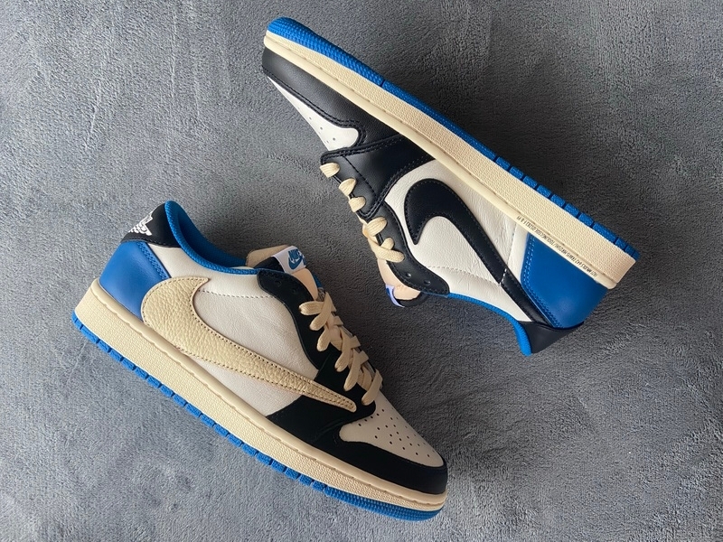 🔥Flash Sale🔥PKGoden Jordan 1 Low fragment design x Travis Scott DM7866-140