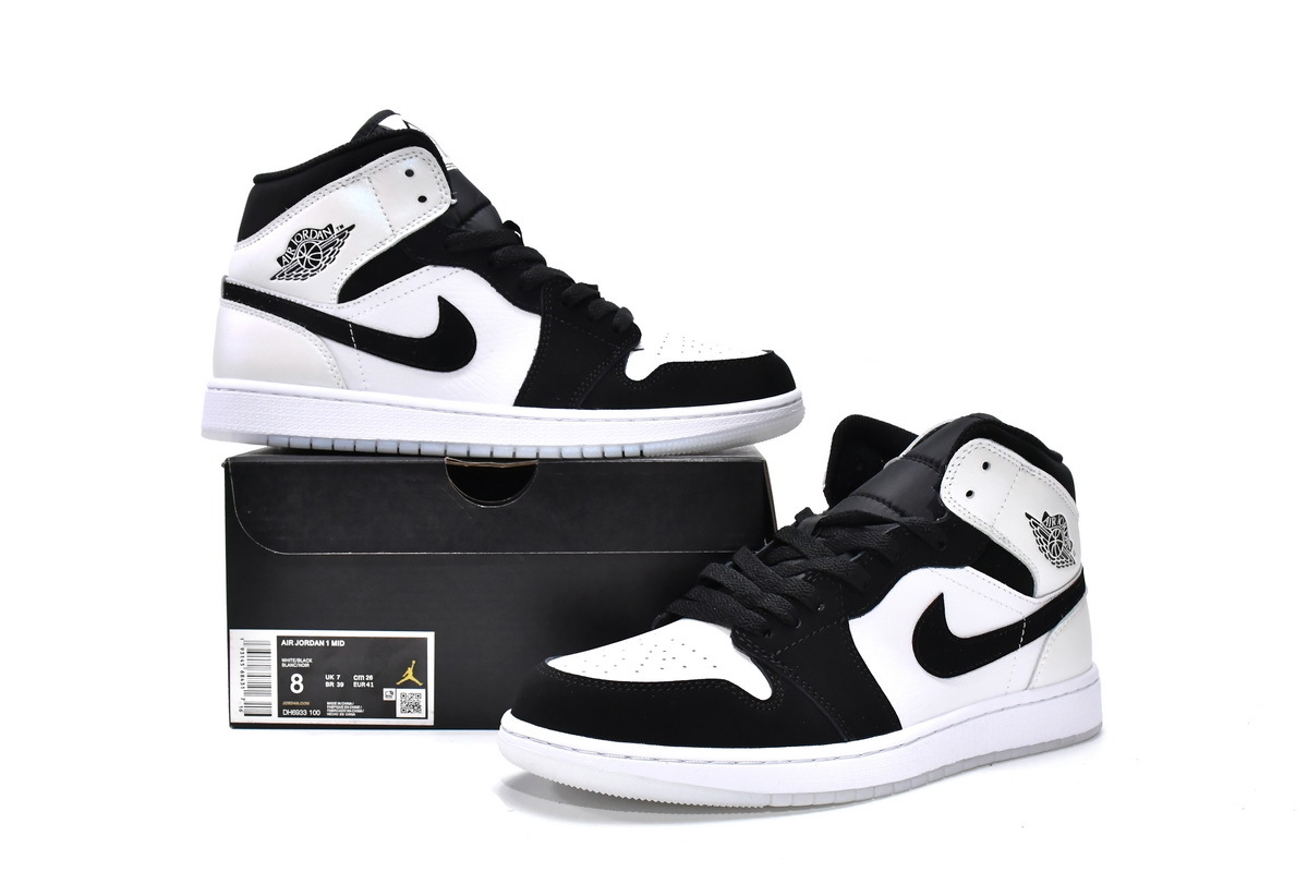  GET Air Jordan 1 Mid Diamond Shorts DH6933-100
